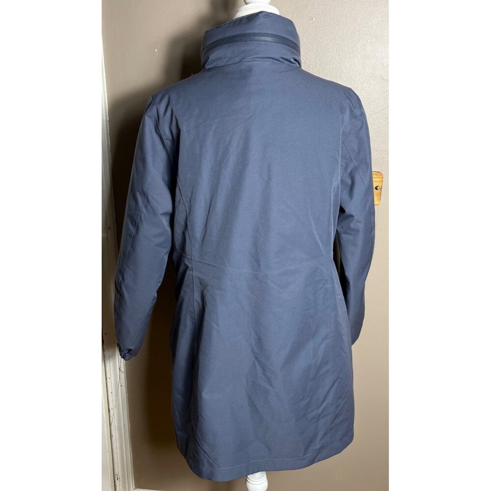 Swiss Tech 3 in 1 Coat Puffer Parka Raincoat Gray Winter Gorpcore Cabin Womens L - Picture 4 of 14